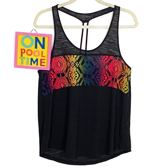Aeropostale Tops - Live Love Dream Black Burnout Tank